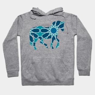 Horse Silhouette with Pattern Hoodie